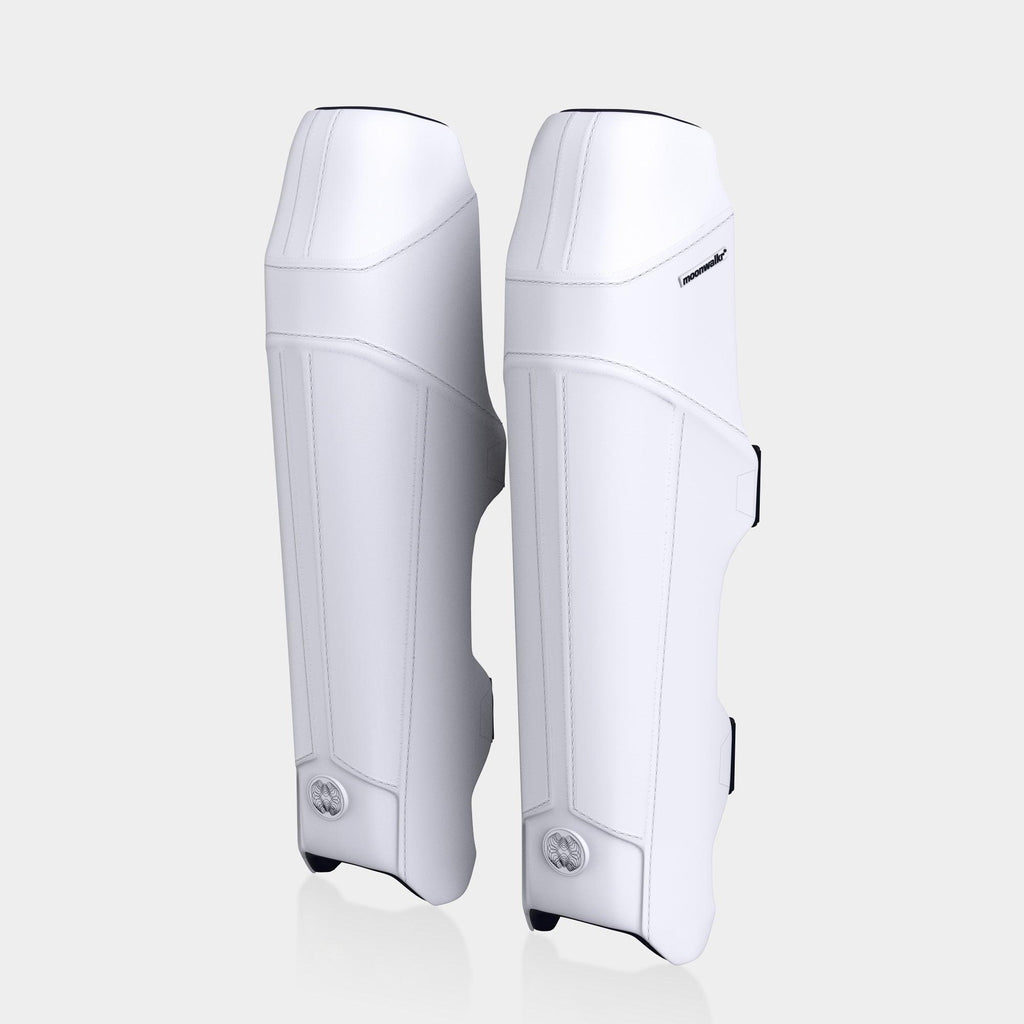 Moonwalkr Leg Guards 2.0 white front view