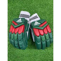 Adidas XT 1.0 Cricket Batting Gloves Green/Red - NZ Cricket Store