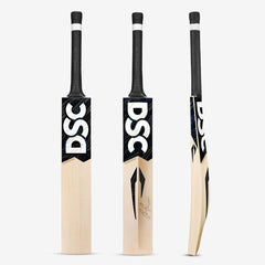 DSC Blak Rachin Ravindra Players Edition English Willow Cricket Bat Harrow back view