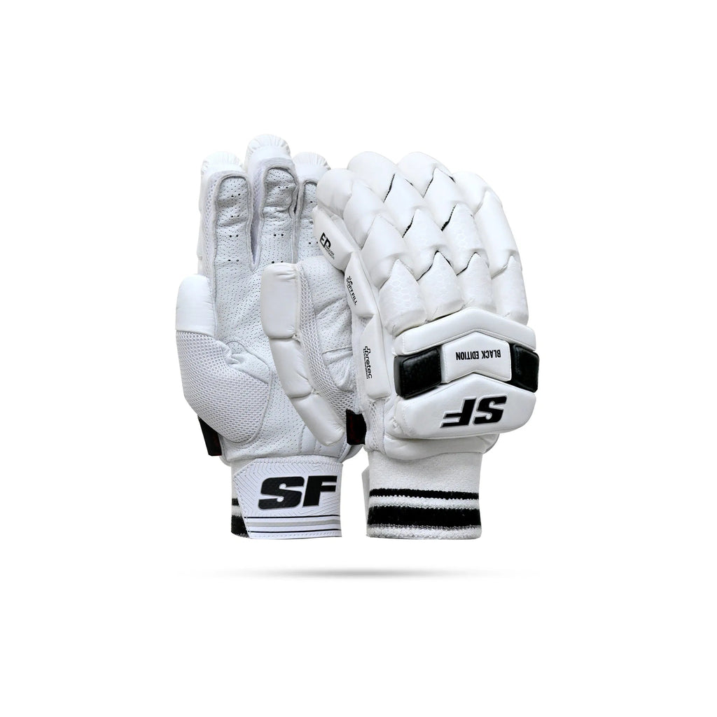 SF Black Edition Cricket Batting Gloves Adult Right Hand composite view