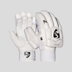 SG HP 33 White Cricket Batting Gloves