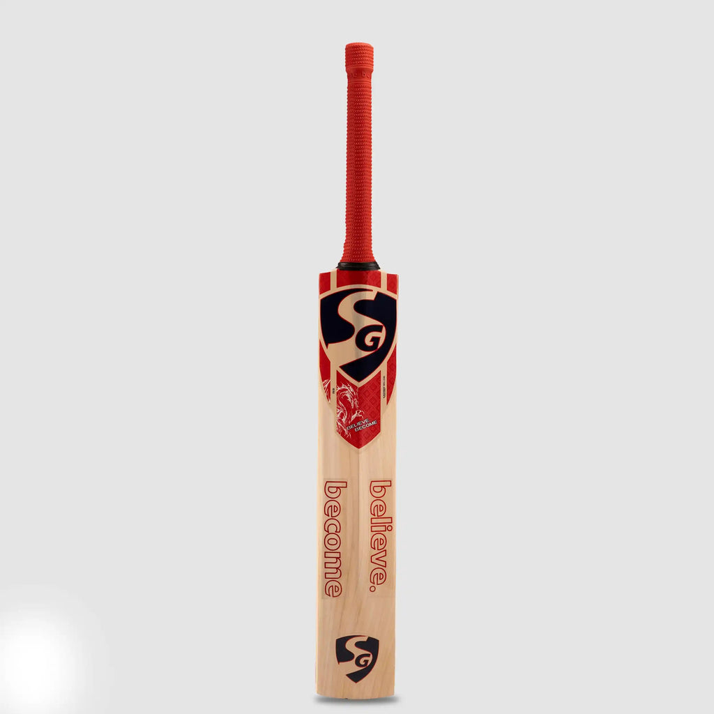 SG KLR Spark junior Kashmir Willow cricket bat edge view