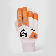 SG RP 17 Rishabh Pant Cricket Batting Gloves palm and wrist detail