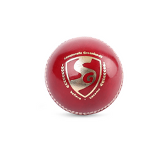 SG Shield 20 Red Cricket Leather Ball official product image