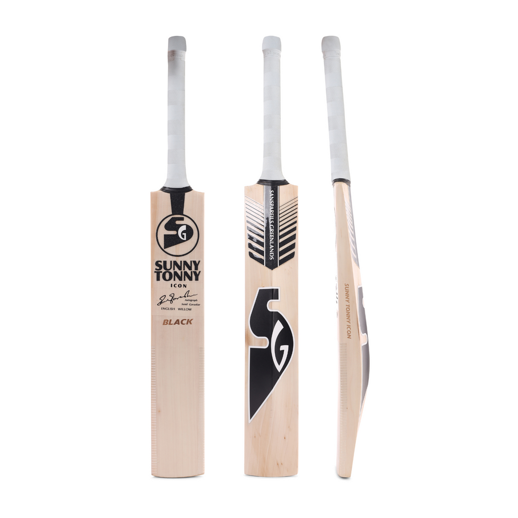 SG Sunny Tonny Icon Black English Willow Cricket Bat profile detail