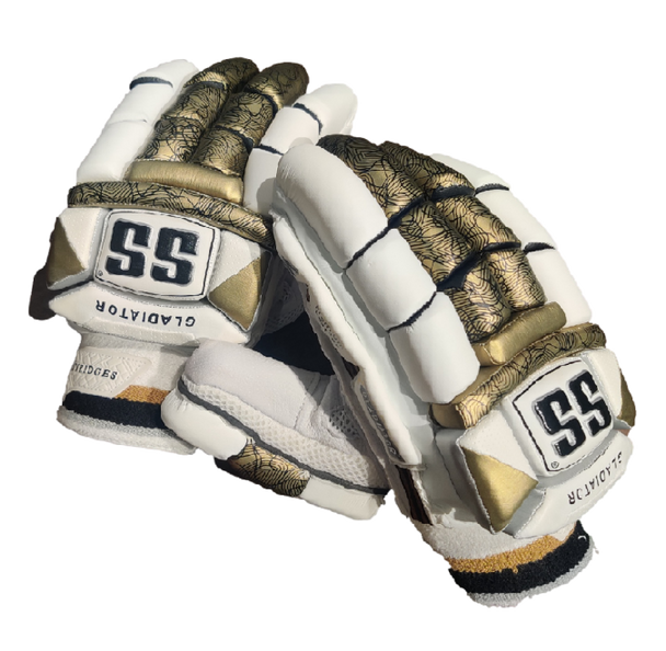 SS Gladiator Cricket Batting Gloves - backhand and protection view