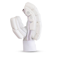 SS Ton Player Edition White Cricket Batting Gloves Adult palm and protection detail