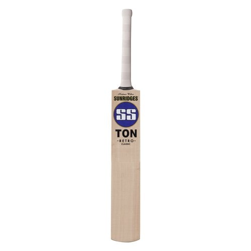 SS TON Retro Classic Kashmir Willow Cricket Bat Short Handle front view