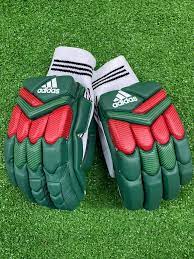 Adidas XT 1.0 Cricket Batting Gloves Green/Red - NZ Cricket Store