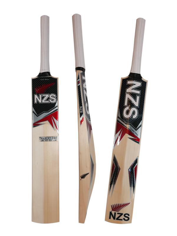 NZS Red Cricket Bat Stickers - NZ Cricket Store